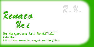 renato uri business card